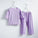 Girls Thin Summer Polyester Knit Casual Homewear Set - Omega Lifestyles