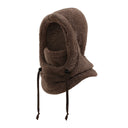 Kids Winter Plush Faux Fur Balaclava Hat Hooded Cap