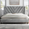 Upholstered Wing Side Bed Frame - Omega Lifestyles
