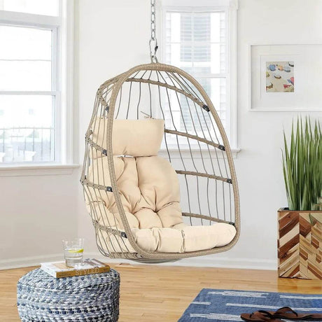 Indoor Outdoor Foldable Egg Swing Chair - Omega Lifestyles