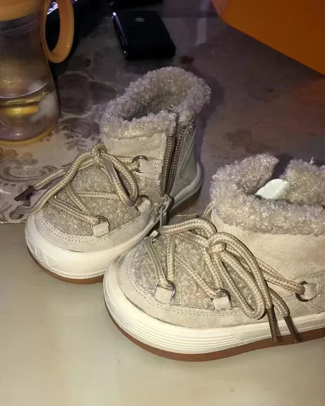 Unisex Plush Lined Anti-Slippery Winter Baby Boots - Omega Lifestyles