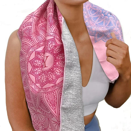 Extra Large Microfiber Quick-Drying Yoga Towel With Anchor Pockets - Omega Lifestyles
