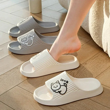 Women’s Thick Platform Non-Slip Indoor Cartoon Slippers - Omega Lifestyles