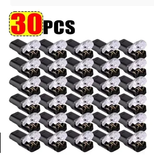 Waterproof ABS 2-Pin Wire Connector 50-Piece Set - Omega Lifestyles