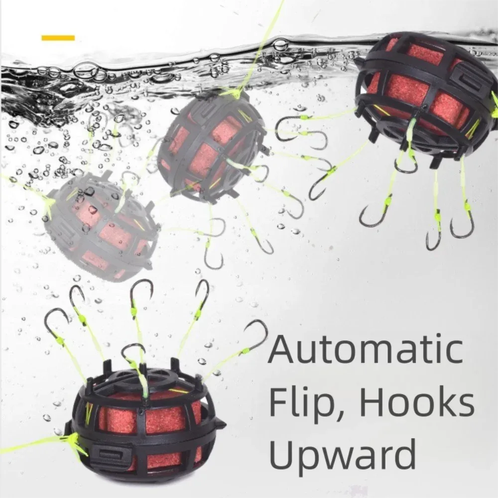 Explosion Bait Cage Rig With Six Rust-Resistant Hooks - Omega Lifestyles