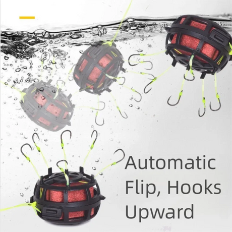 Explosion Bait Cage Hook With Six Carbon Steel Hooks - Omega Lifestyles