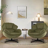 Ergonomic Swivel Living Room Chair with Metal Legs - Omega Lifestyles