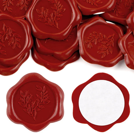Set Of 20 Multicolor Eucalyptus Wax Seal Stickers - Omega Lifestyles