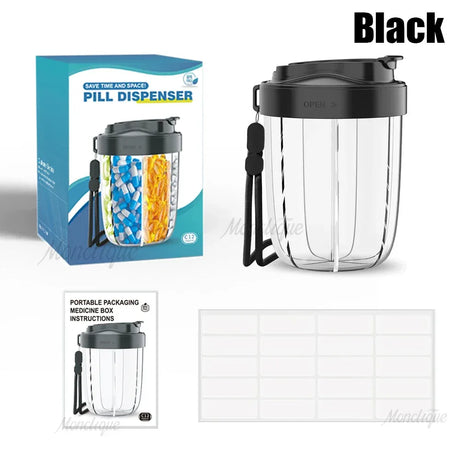 Large Capacity BPA-Free 7-Compartment Pill Dispenser - Omega Lifestyles