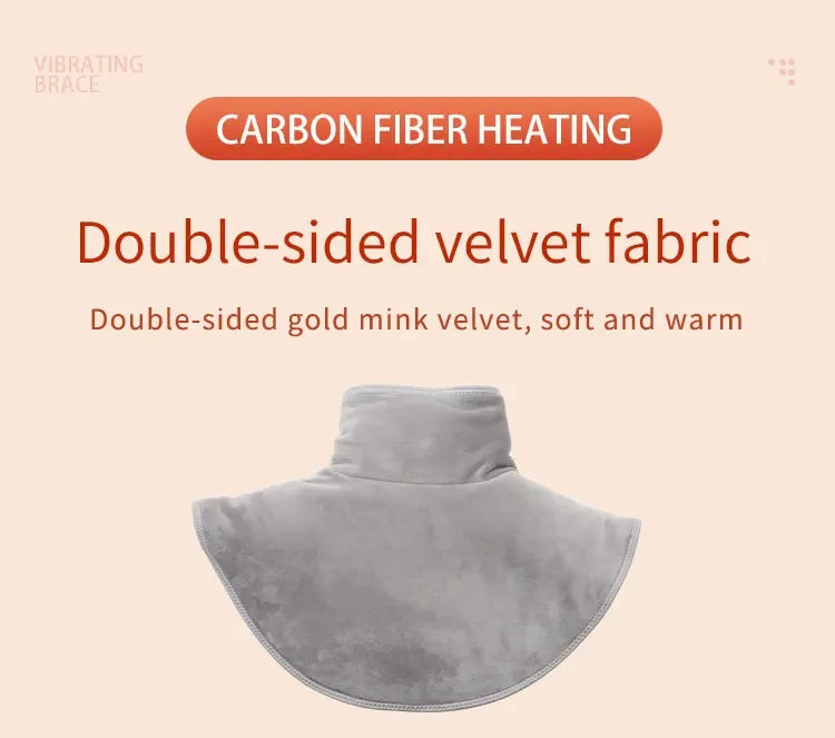 Electric Heating Plush Neck Shoulder Wrap With Vibration - Omega Lifestyles