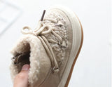 Winter Plush Ankle Baby Snow Boots With Rubber Sole - Omega Lifestyles