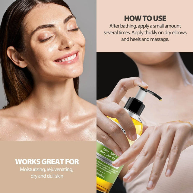 260ml Pure Essential Oil Body Massage Oil - Omega Lifestyles