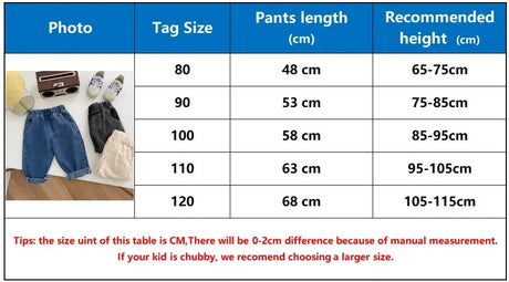 Casual Soft Denim Baby Pants With Elastic Waist - Omega Lifestyles