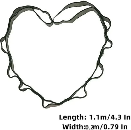 Yoga Stretch Belt 110cm Adjustable Nylon Aerial Strap - Omega Lifestyles