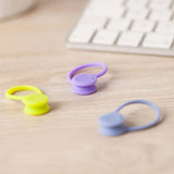 Set of 6 Silicone Reusable Cable Twist Ties Organizer