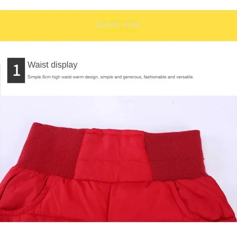 Kids Winter Warm Thicken Down Padded Ski Pants - Omega Lifestyles