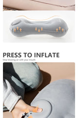 Inflatable Portable Camping Pillow With Built-In Pump - Omega Lifestyles
