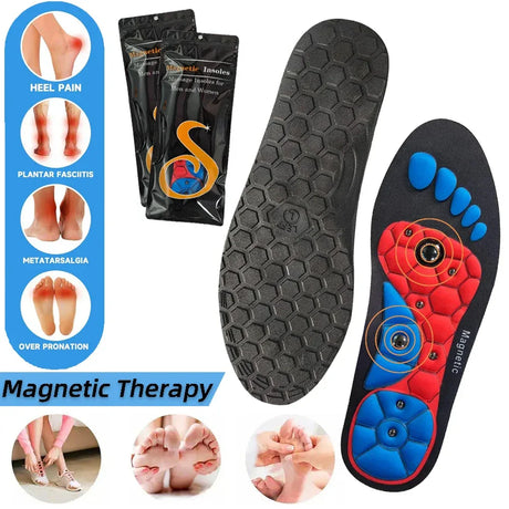 Pair Of Magnetic Orthopedic Acupressure Insoles For Foot Support - Omega Lifestyles
