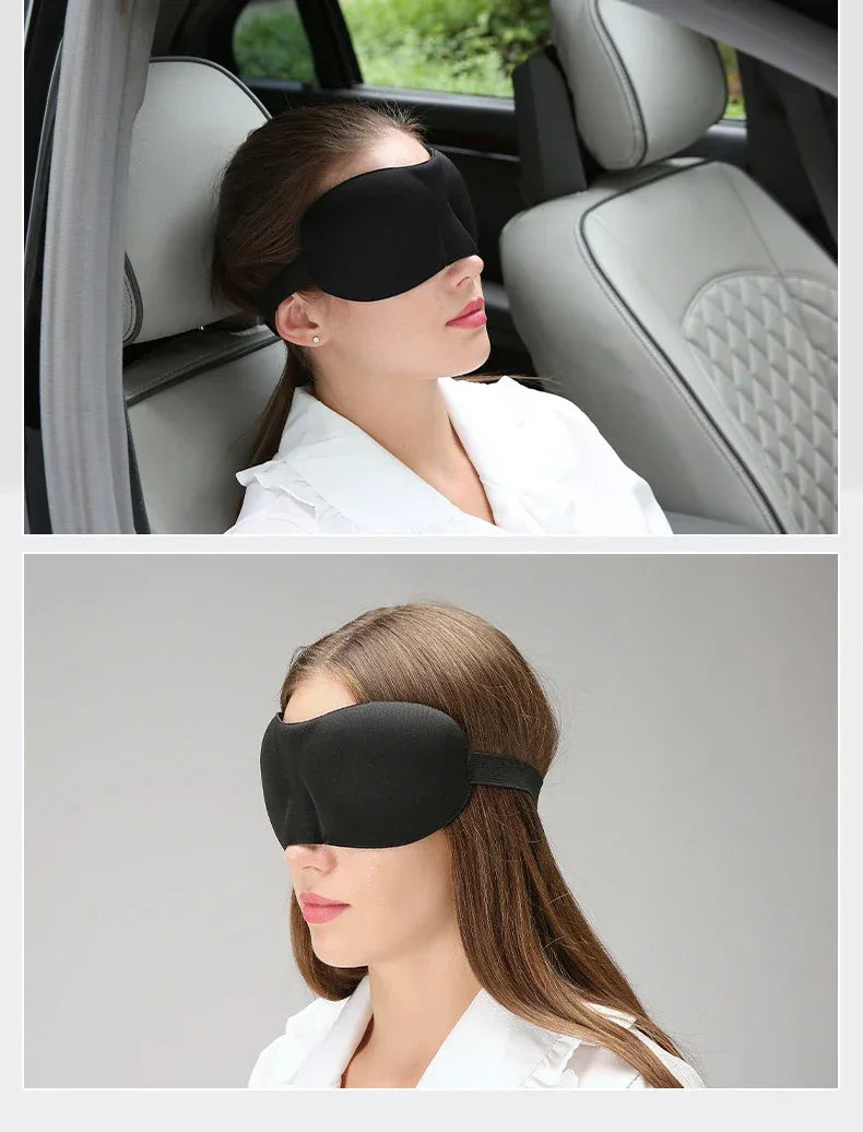 3D Contoured Memory Foam Light-Blocking Sleep Mask - Omega Lifestyles
