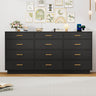 Modern 12-Drawer Dresser With Built-In Charging Station