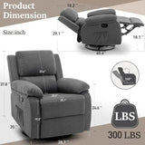 360-Degree Swivel Rocker Recliner Chair - Omega Lifestyles