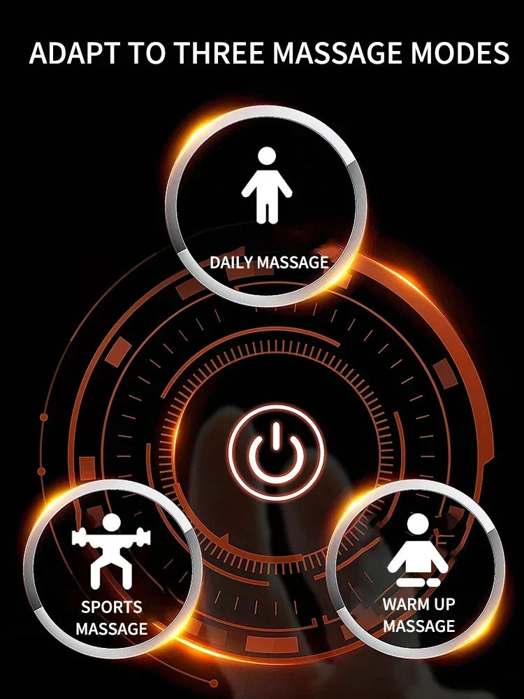 Silent Four-Headed Deep Tissue Percussion Massage Gun - Omega Lifestyles