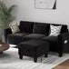 Modern Convertible L Shaped Sectional Sofa - Omega Lifestyles