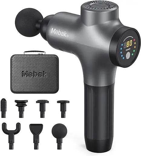 Professional Deep Tissue Percussion Massage Gun with 7 Heads - Omega Lifestyles