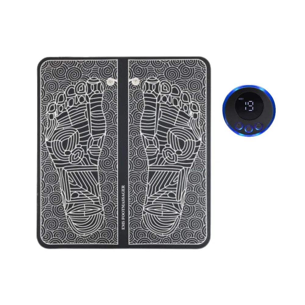 EMS Foot Massager Pad With 8 Modes And Remote Control - Omega Lifestyles