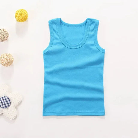 Kids Cotton Sleeveless Casual Vest Top - Omega Lifestyles