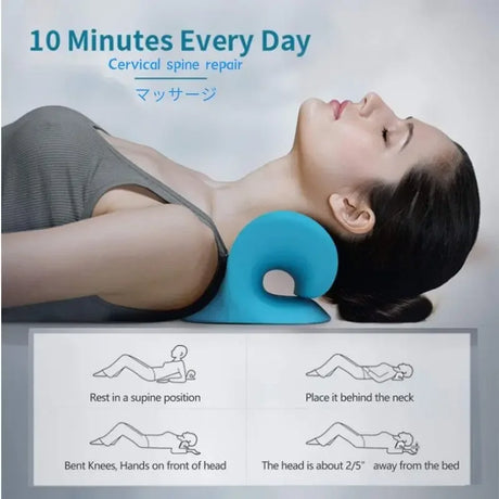 Ergonomic Neck Massage Pillow For Pain Relief - Omega Lifestyles