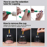 12-Piece Vacuum Cupping Therapy Set With Pump - Omega Lifestyles