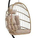 Ergonomic Wicker Hanging Egg Chair with Cushion - Omega Lifestyles