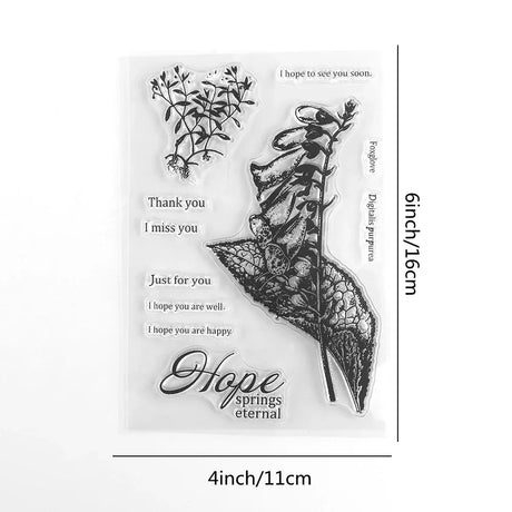 Clear Silicone Handwritten Borders Rubber Stamp For Decoration - Omega Lifestyles