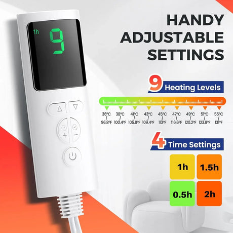 Electric Plush Cotton Heated Foot Warmer Pad - Omega Lifestyles