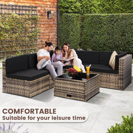 8-Piece Outdoor Rattan Patio Furniture Set - Omega Lifestyles
