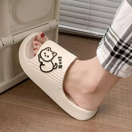 Women’s Thick Platform Non-Slip Indoor Cartoon Slippers - Omega Lifestyles