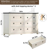 Farmhouse 3-Piece Dresser And Nightstand Set - Omega Lifestyles