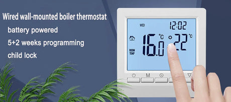 Programmable Smart Thermostat With Child Lock Backlit Display - Omega Lifestyles