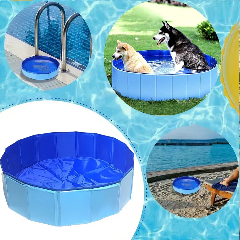 Foldable Non-Slip Portable Pet Swimming Pool - Omega Lifestyles