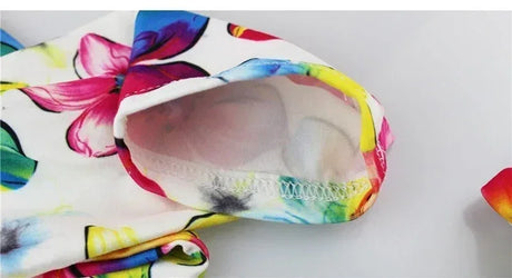 Girls Cotton Polyester Printed Calf-Length Slim Leggings - Omega Lifestyles