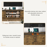 Modern 4-Piece Wall Unit TV Stand With Bookshelves