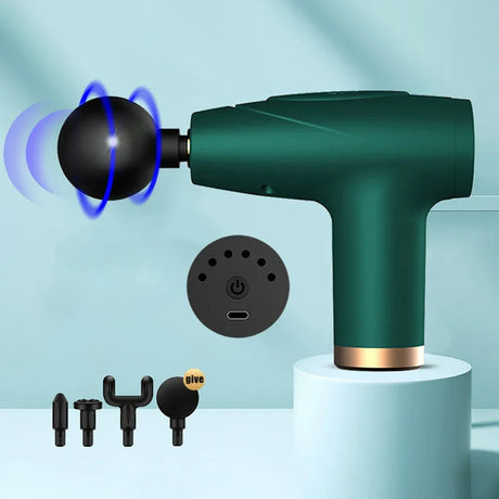 Mini 4-Head Portable Multi-Stage Muscle Massage Gun - Omega Lifestyles