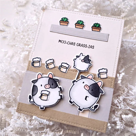 Set Of Zodiac Pig Clear Silicone Craft Stamps - Omega Lifestyles