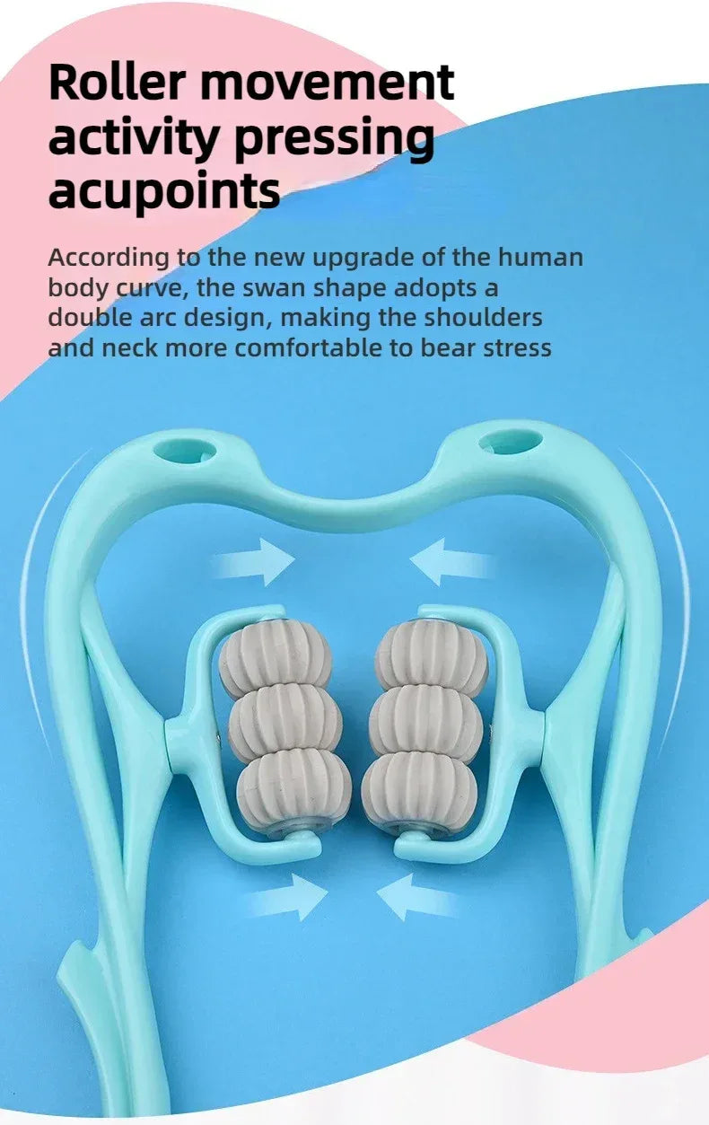 Manual 6-Ball Neck Massage Roller Relaxation Device - Omega Lifestyles