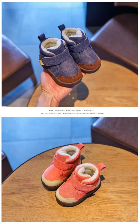 Winter Plush Waterproof Anti-Slip Toddler Snow Boots - Omega Lifestyles