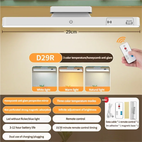 Magnetic Touch Table Lamp With Stepless Dimming - Omega Lifestyles