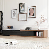 Extendable Reversible Engineered Wood TV Stand With Drawers