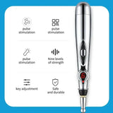 Electric Acupuncture Meridian Pen With 5 Massage Heads - Omega Lifestyles