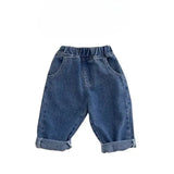 Casual Soft Denim Baby Pants With Elastic Waist - Omega Lifestyles